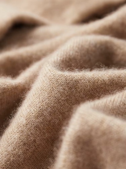 Pure Extra-Fine Merino Wool Beige Leisure Hoodie | Castielli