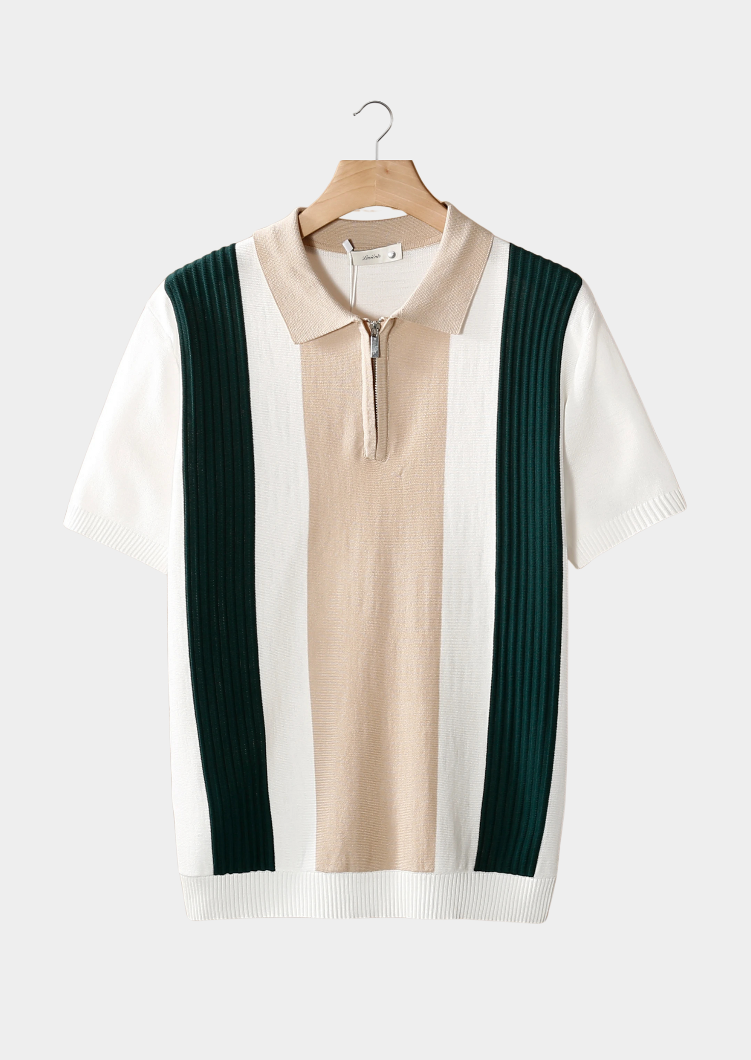 White Resort Zipper Polo | Castielli