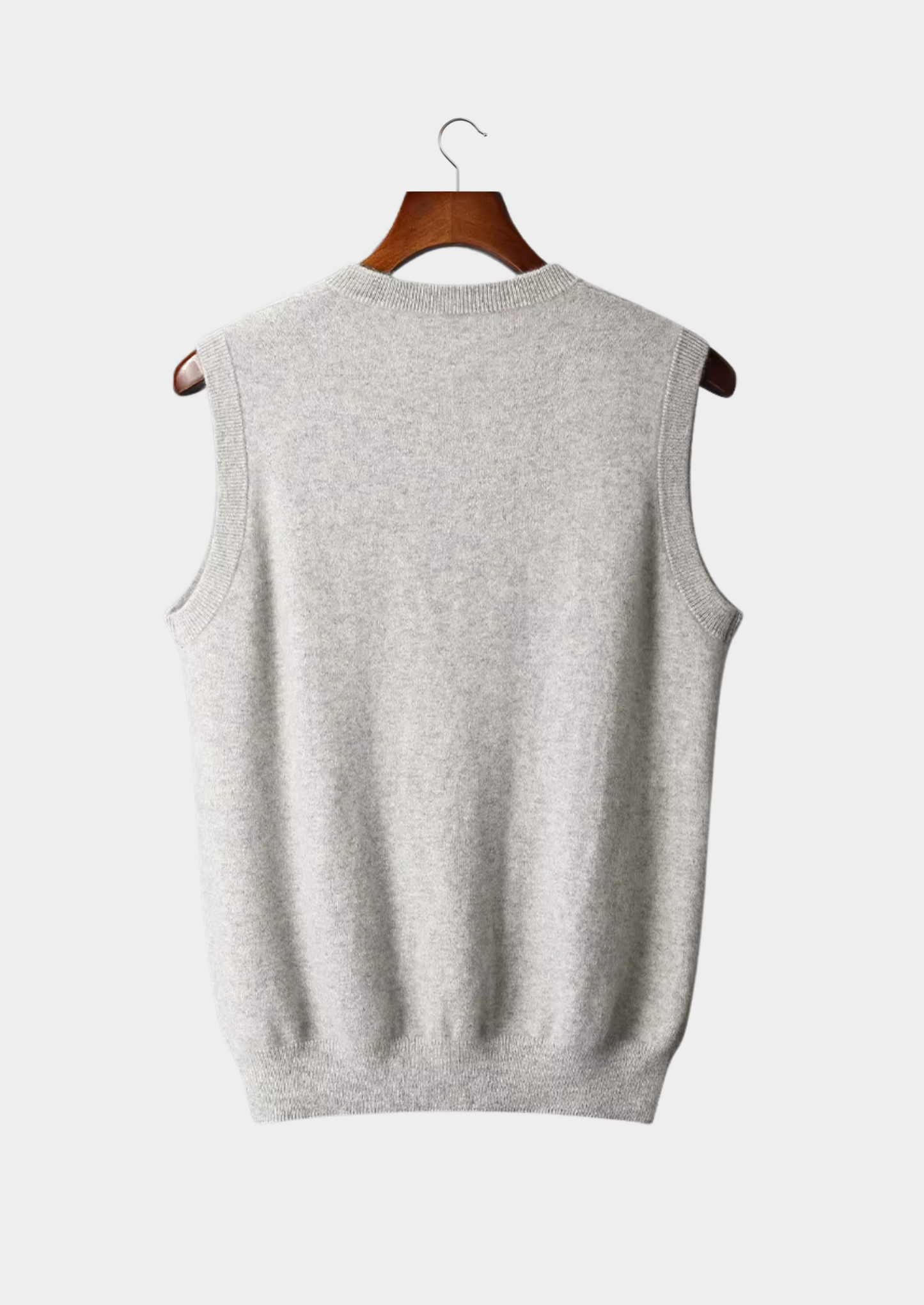 Pure Extra-Fine Merino Wool V-Neck Vest | Castielli