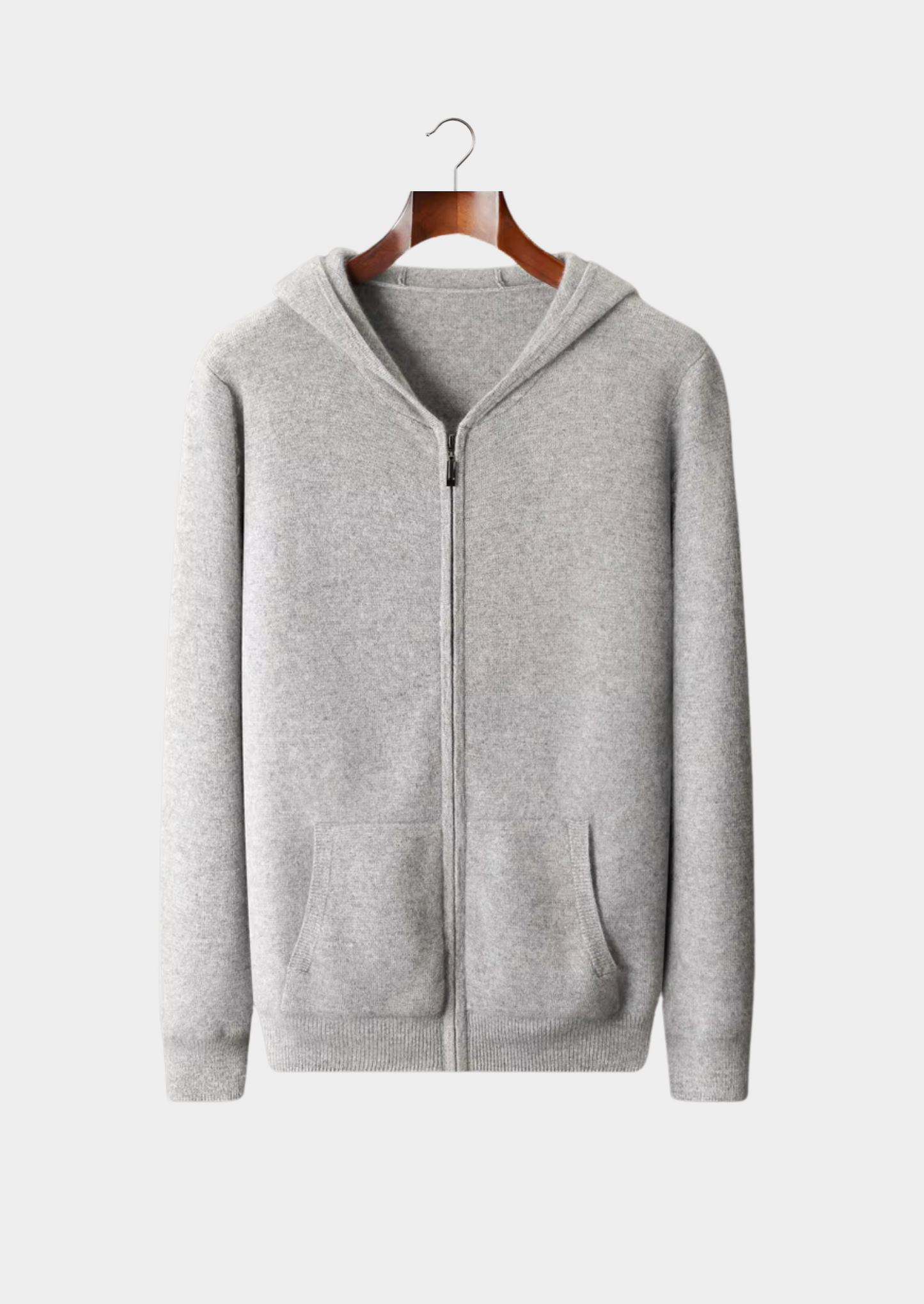 Pure Extra-Fine Merino Wool Zipper Hoodie | Castielli