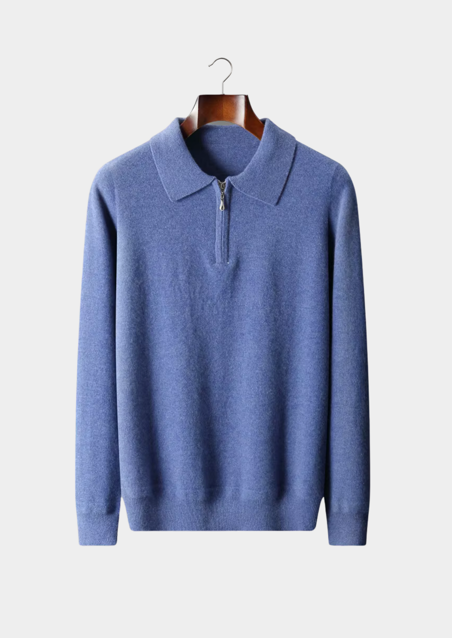 Pure Extra-Fine Merino Wool Half Zip Polo | Castielli