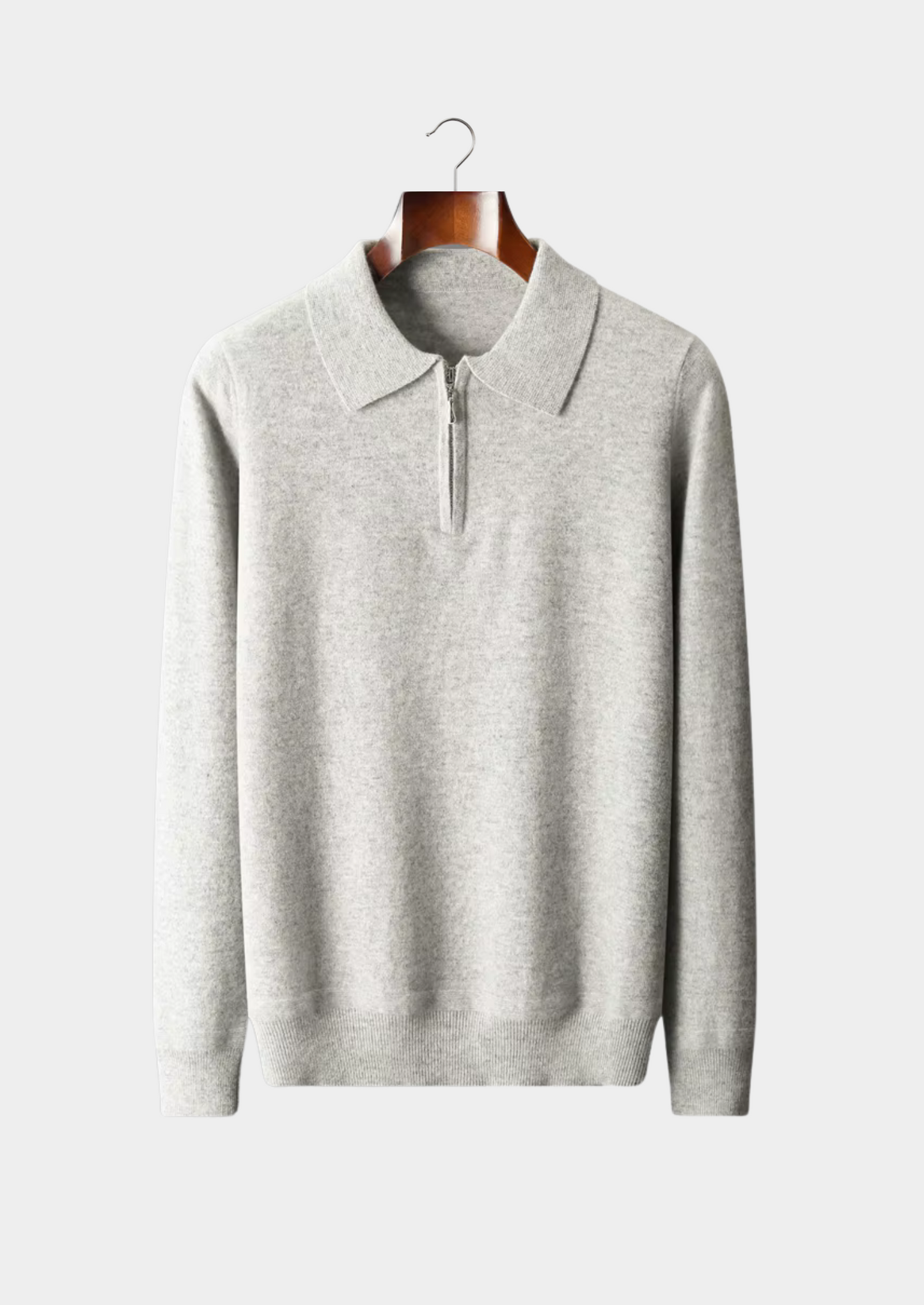 Pure Extra-Fine Merino Wool Half Zip Polo | Castielli