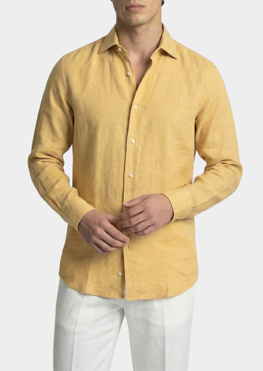 Portofino Coastal Shirt - Yellow | Castielli