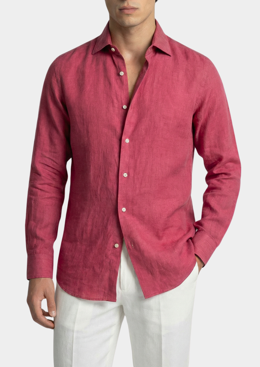 Portofino Coastal Shirt - Pink | Castielli