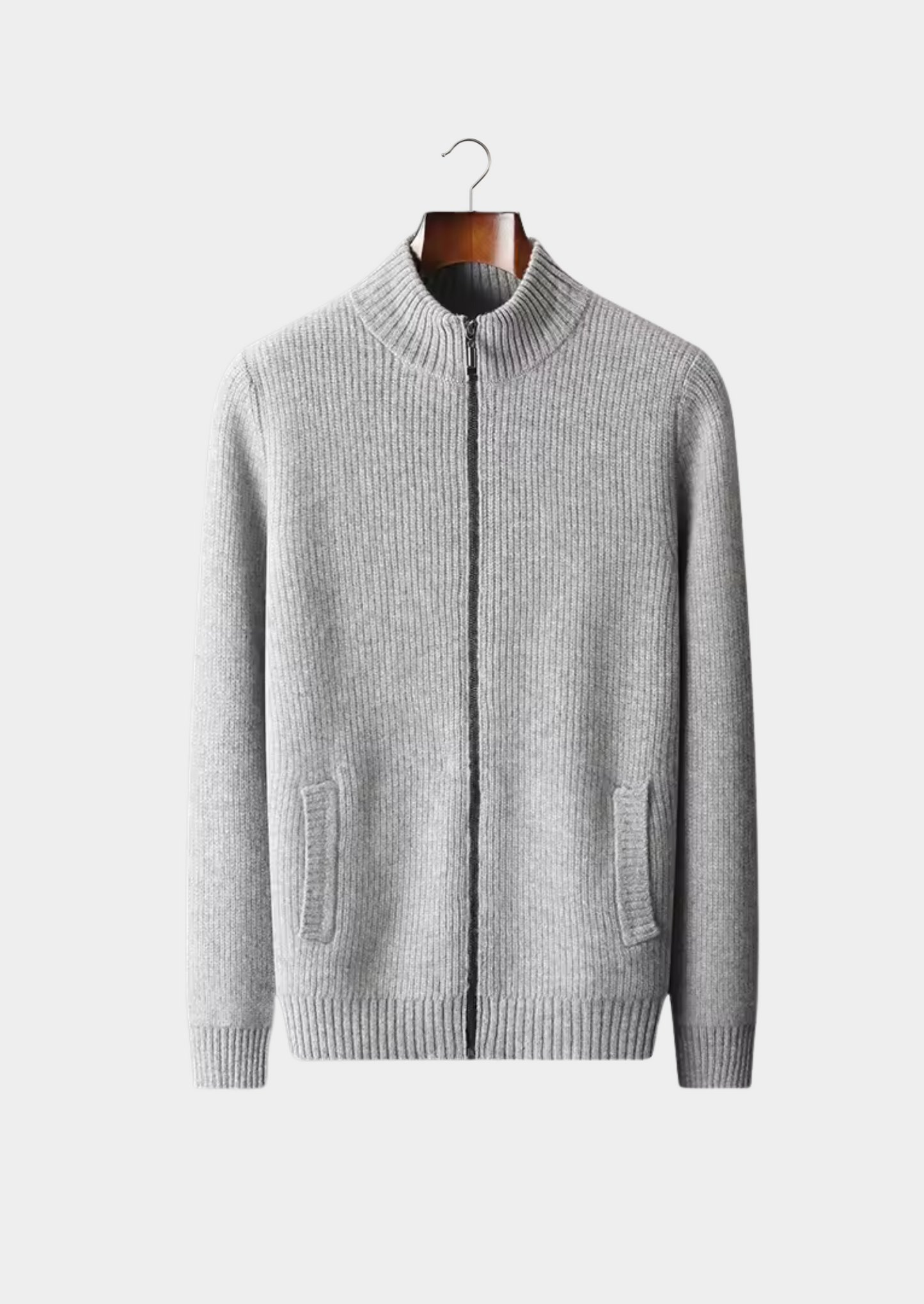 Pure Extra-Fine Merino Wool Ribbed Cardigan | Castielli