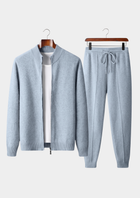 Pure Extra-Fine Merino Wool Light Blue Luzzo Set