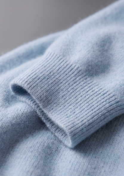 Pure Extra-Fine Merino Wool Light Blue Luzzo Set | Castielli