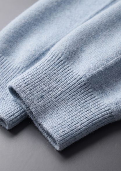Pure Extra-Fine Merino Wool Light Blue Luzzo Set | Castielli