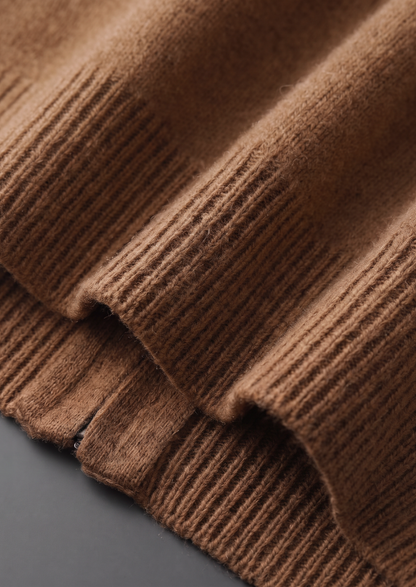 Pure Extra-Fine Merino Wool Caramel Luzzo Set | Castielli