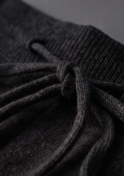 Pure Extra-Fine Merino Wool Black Luzzo Set | Castielli