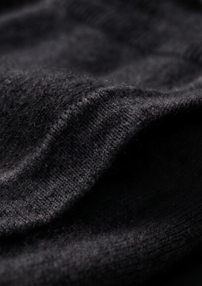 Pure Extra-Fine Merino Wool Black Luzzo Set | Castielli