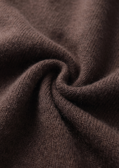 Pure Extra-Fine Merino Wool Dark Brown Luzzo Set | Castielli