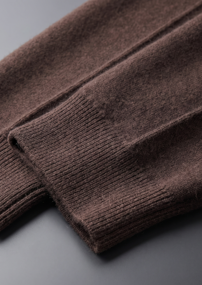 Pure Extra-Fine Merino Wool Dark Brown Luzzo Set | Castielli