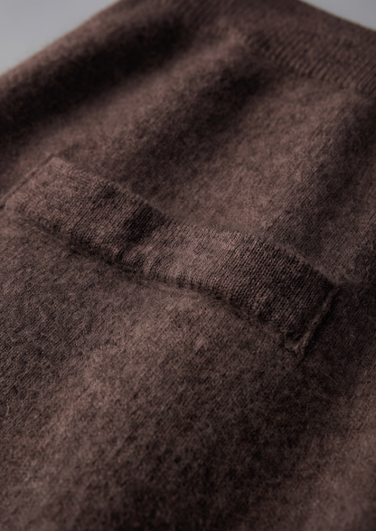 Pure Extra-Fine Merino Wool Dark Brown Luzzo Set | Castielli