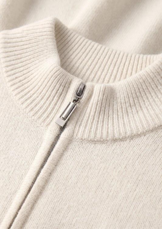 Pure Extra-Fine Merino Wool Cream White Luzzo Set | Castielli