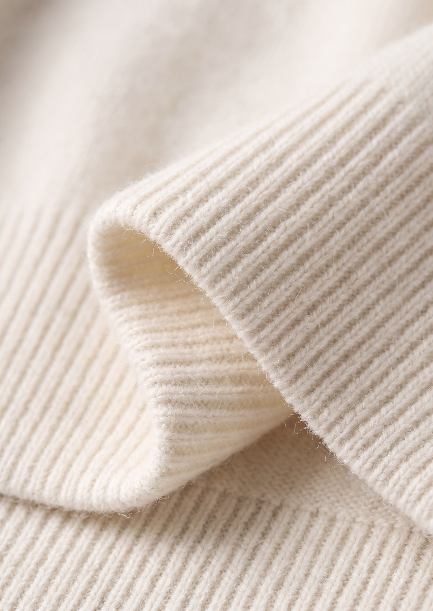 Pure Extra-Fine Merino Wool Cream White Luzzo Set | Castielli
