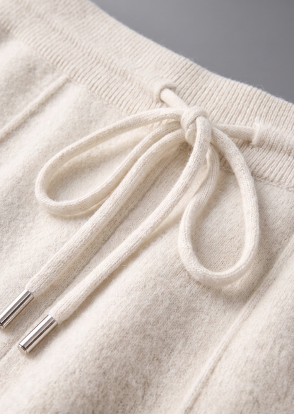 Pure Extra-Fine Merino Wool Cream White Luzzo Set | Castielli