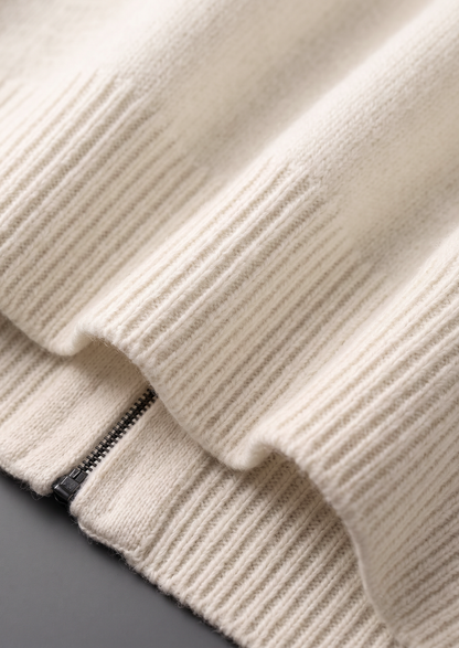 Pure Extra-Fine Merino Wool Cream White Luzzo Set | Castielli