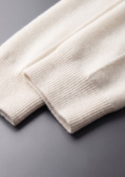 Pure Extra-Fine Merino Wool Cream White Luzzo Set | Castielli