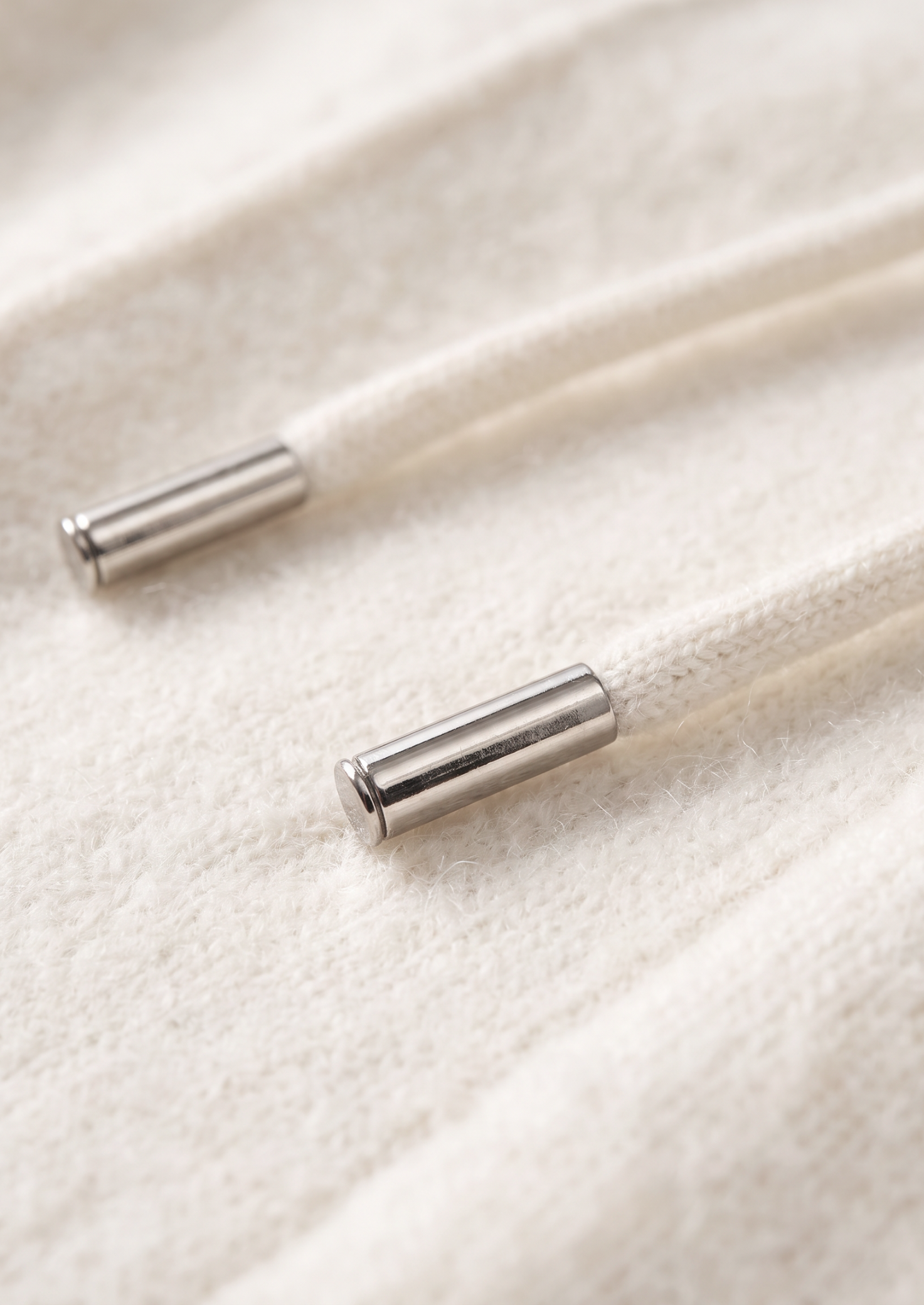 Pure Extra-Fine Merino Wool Cream White Luzzo Set | Castielli