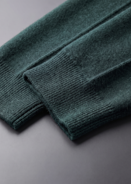 Pure Extra-Fine Merino Wool Sea Green Luzzo Set | Castielli