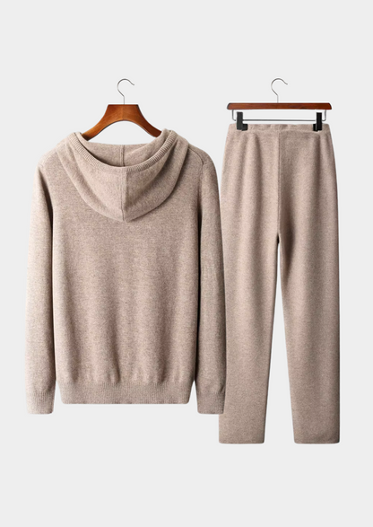 Pure Extra-Fine Merino Wool Beige Savro Set | Castielli