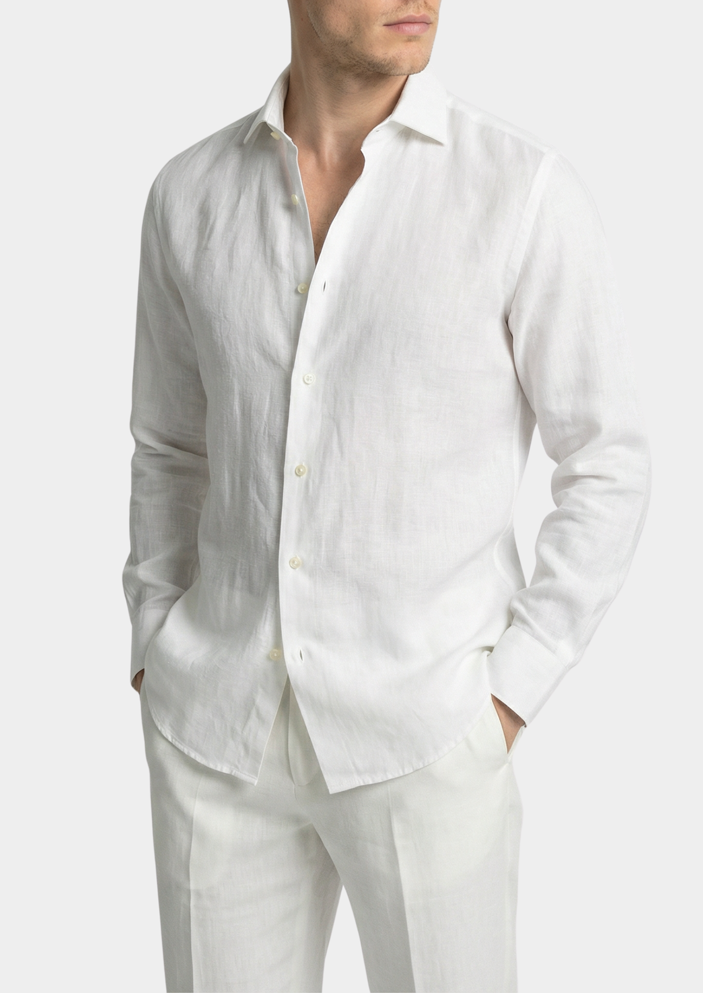 Portofino Coastal Shirt - White | Castielli